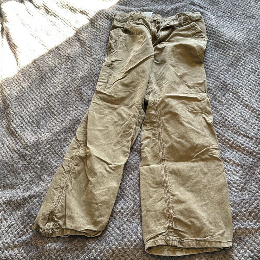 Carhartt Dungarees: Men's B151 LBR Canvas Work Dungaree Pants Size 31/32